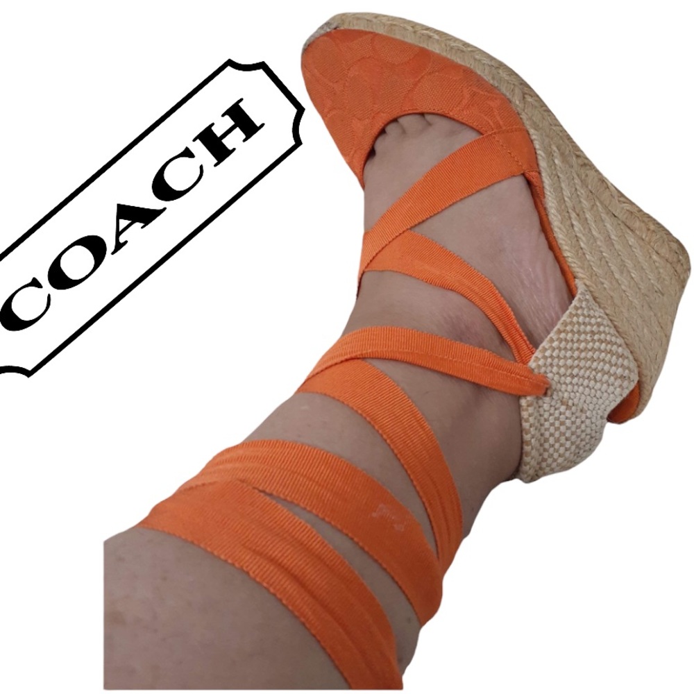 vintage Coach  platform lace up Sz 7B